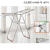 Clothes Hanger Floor Folding Indoor Clothes Airing Rack Bedroom Hanger Household Simple Cool Clothes Shelf