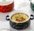 Nordic Marbling Ceramic Instant Noodle Bowl Binaural Student Dormitory Soup Bowl with Lid Large Sized Creative Household Tableware Bowl