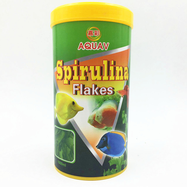 宝杰螺旋藻强化薄片饲料Spirulina flake 异形慈鲷鱼粮鱼食批发
