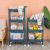 WF Pulley Kitchen Storage Rack Vegetable and Fruit Organizing Manual Trailer Storage Organizer Bathroom Sundries Rack