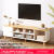 New TV Cabinet and Tea Table Combination Modern Simple Small Apartment Solid Wood Leg TV