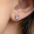 Korean Dongdaemun New Earrings Sterling Silver Needle Sweet Girly Pink Cute Bear Ear Studs Earrings
