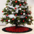 Santa Claus Snowman Red and Black Plaid Christmas-Tree Skirt Cross-Border New Christmas Decoration Christmas Tree Apron