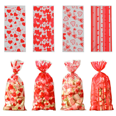 Transparent Printed Red Festive Fruit Gift OPP Packaging Bag Candy Bag Customizable Pattern Size