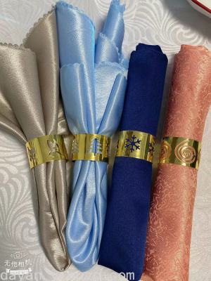 Christmas Napkin Ring Wedding Alloy Napkin Ring Hotel Table Towel Napkin Ring Foreign Trade Hotel Table Setting