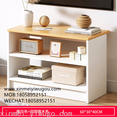 European-Style TV Cabinet and Tea Table Combination Modern Simple Small Apartment Solid Wood Leg TV