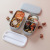 WF Japanese Lunch Box Bento Box Plastic Food Crisper Double Deck Compartment Children Lunch Box