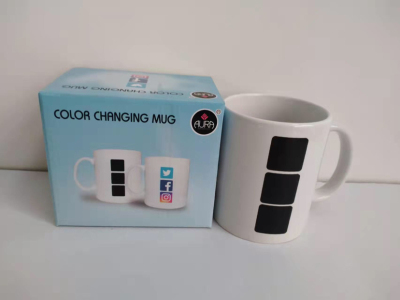Cb132 Creative Icon Discoloration Cup Magic Cup Daily Use Articles Ceramic Cup Life Department Store Mug Water Cup2023