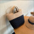 Summer 2022 New European and American Fashion Colorblock Straw Bag Cotton String Seaside Vacation Female Hand-Woven Bag