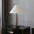 Nordic Ins Master Bedroom Bedside Lamp Living Room Study Simple American Light Luxury Retro French Pleated Table Lamp