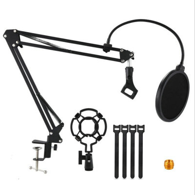 Desktop Cantilever Bracket Tik Tok Live Stream KTV Microphone Microphone Nb35 Metal Universal Folding Support Clip