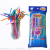 6mm * 26cm Mixed Color 100 Pcs Black Art Modeling Foldable Children's Handmade Magic Birthday Party Straw