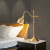 American-Style Copper Study Table Lamp Nordic Post-Modern Simple Living Room Bedroom Bedside Lamp Pure Copper Table Lamp