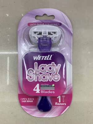Wetell Shaver Disposable Women's Stainless Steel Shaver 3-Layer Blade Pack