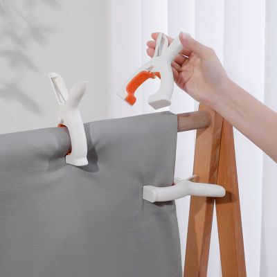 J85-048 Household Large Plastic Clothes Pin Sun Clip Windproof Fixed Quilt Clip Seamless Bed Sheet Attaching Clamps Quilt Drying Clip