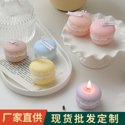 Macaron Aromatherapy Candle Ins Style Photo Props DIY Birthday Gift