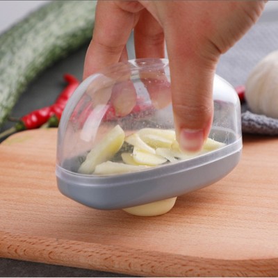 Hand Push Style Garlic Press Garlic Masher Garlic Masher Small Household Multi-Functional Garlic Slicer Garlic Container