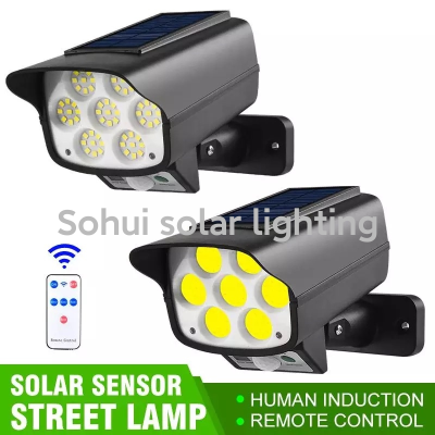 Cross-Border Solar Monitor Lamp Simulation Solar Garden Lamp Led Simulation Solar Surveillance Camera Street Lamp