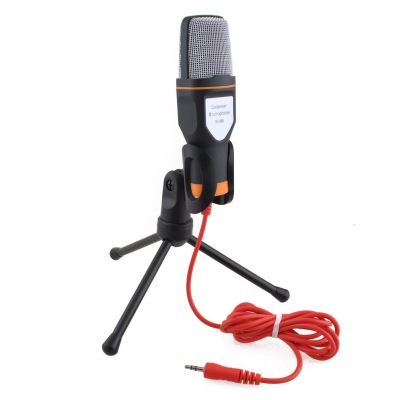 Sf666 Video Interview Computer Live Streaming Equipment Desktop Stand Karaoke Microphone Sound Card Wired Condenser Microphone