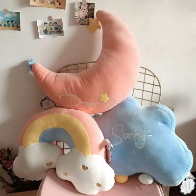 Factory Direct Sales Ins Nordic Rainbow Super Soft XINGX Cushion Moon Doll Photo Props Pillow Plush Toy