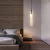 Nordic Minimalist Bedroom Bedside Small Droplight Personality Creative and Slightly Luxury Two-Head Glass Restaurant and Cafe Bar Chandelier