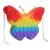 Amazon New Butterfly Bag Rat Killer Pioneer Finger Press Bubble Rainbow Macaron Color Children's Toy