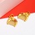 Ancient French Old Gold Imitation Gold Dripping Oil Xi Comb Ethnic Style Small Pendant DIY Men's and Women's Woven Carrying Strap Pendant
