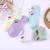 [Factory Direct Sales] Fresh Summer Color Matching Cartoon Pattern Pure Color for Women Boat Socks