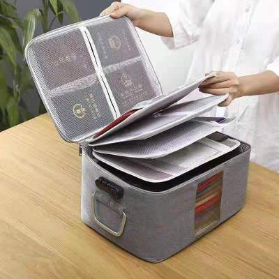 Household Ultra-Large Capacity Five-Layer ID Storage Bag Multifunctional Portfolio Visual Box Passport Certificate Centralized Arrangement