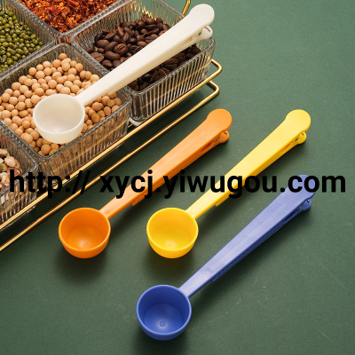 Creative Coffee Spoon Clip Coffee Spoon Measuring Spoon Sealing Clip Seasoning Formula Milk Powder Spoon