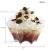 Disposable Plastic Pudding Ice Cream Creative Flower Shape for Tasting 90ml Mousse Cup