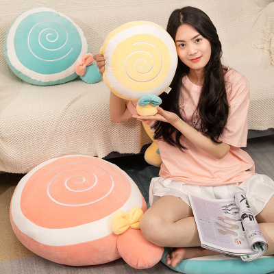 Factory Direct Sales Cartoon Creative Lollipop Pillow Cushion Plush Toy Doll Afternoon Nap Pillow Foreign Trade Donut