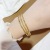 Vietnam Placer Gold Meet 520 Lettering Multi-Layer Bracelet Bracelet Brass Gold-Plated Open Bracelet for Women No Color Fading