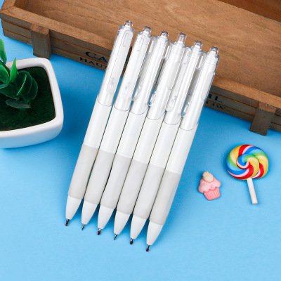 Brush Pen Press Gel Pen Black Gel Ink Pen Half Needle Tube 0.5mm Student Homework Exam Large Capacity Refill
