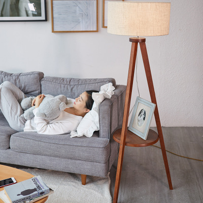 Nordic Floor Lamp Living Room Modern Minimalist Study Storage Coffee Table Lamp Bedroom Bedside Lamp American One Piece Dropshipping