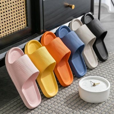 Wholesale Slippers Women's Summer Thick Bottom Sandals Mute Soft Bottom Indoor Home Slippers Men's Summer Deodorant Home Slippers