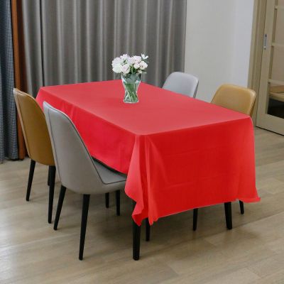 137 * 183cm 54*72Inch Solid Color Disposable PE Environmental Protection Material Table Cloth Customizable Size