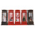 Christmas Led Water Injection Storm Lantern Telephone Booth Christmas Gift Santa Claus