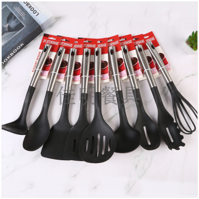 New Stainless Steel Silicone Spoon Shovel Colander for Home Use Spatula High Temperature Resistant Cooking Silicone Shovel Kitchenware