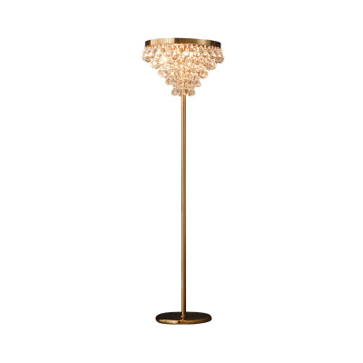 Post-Modern Floor Lamp Creative Crystal Lamp in the Living Room American Light Luxury Atmospheric Bedroom Internet Celebrity Less Women's Floor Lamp