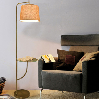 Nordic Modern Simple and Fashionable Coffee Table Floor Lamp Living Room European Hotel Guest Room Coffee Table Floor Lamp American Country