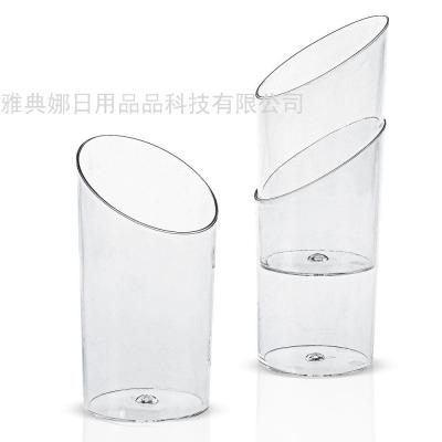 Plastic Hard Plastic Disposable Cup 70ml Dessert Cake Baking Pudding Cup Internet Celebrity Export Foreign Trade