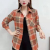 Middle-Aged and Elderly Women's Spring New Large Size Long-Sleeved Shirt Mother's Spring and Autumn Brushed Thin Cotton Plaid Loose Top