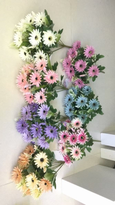 7 head artificial flower chrysanthemum home decoration indoor outdoor simulation silk plastic flower