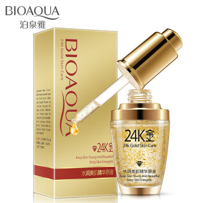 Bioaqua 24K Gold Essence Hydrating, Moisturizing and Oil Controlling Pre-Essence Pore Shrinking Liquid Skin Care Products Wholesale