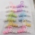 Internet Celebrity Two-Color Gradient Color Rainbow Six-Color Hairpin Hair Clip for Bath Shower Clip Cross Square Peach Heart