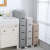 Narrow-Gap Storage Cabinet Drawer-Type Bathroom Plastic Narrow-Gap Kitchen Storage Rack 18cm Refrigerator Side Organize Lockers