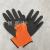Nylon 13-Pin Foam Gloves Semi-Hanging Dipping Glue Coating Rubber Hanged Nitrile Labor Protection Gloves