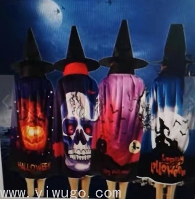 Halloween Children's Costume Cosplay Costume Witch Cloak Witch Cloak Masquerade Pumpkin Ghost Costume