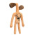 Cross-Border Sirenhead Siren Head Steam Whistle Head Black Cat Peanut Man Plush Toy Doll Print Logo Gift